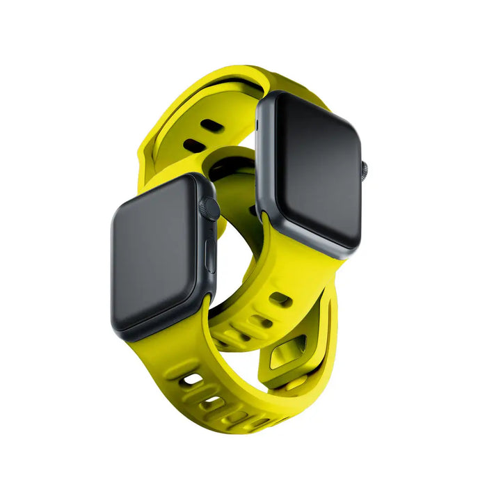 3mk Silicone Watch Strap for Apple Watch 38 / 40 / 41 mm - yellow - *Kategoria tymczasowa<<<HurtelXML