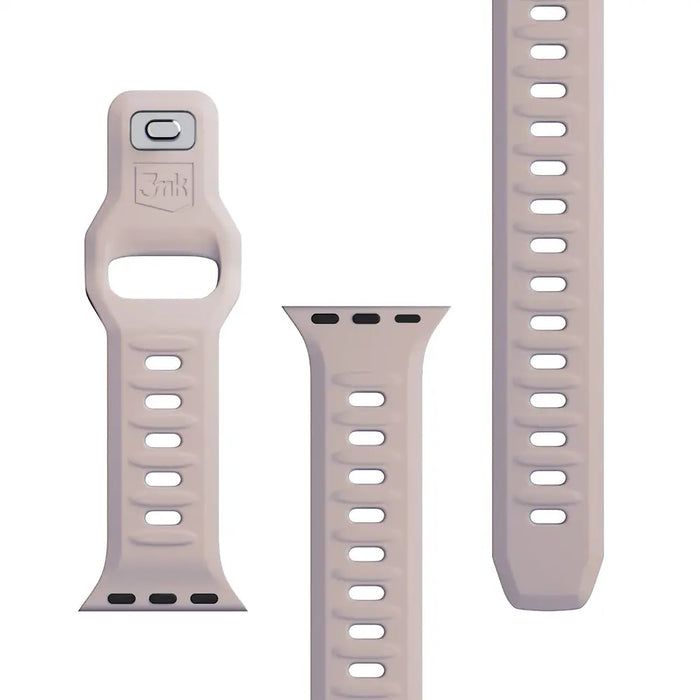 3mk Silicone Watch Strap for Apple Watch 42 / 44 / 45 / 49 mm - beige - *Kategoria tymczasowa<<<HurtelXML