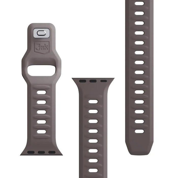 3mk Silicone Watch Strap for Apple Watch 42 / 44 / 45 / 49 mm - brown - *Kategoria tymczasowa<<<HurtelXML