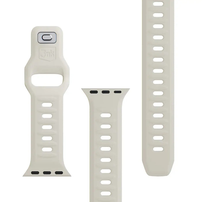 3mk Silicone Watch Strap for Apple Watch 42/44/45/49mm - beige - *Kategoria tymczasowa<<<HurtelXML