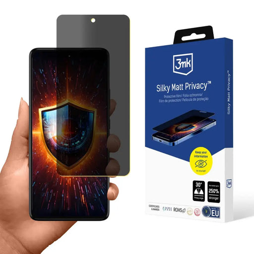 3mk Silky Matt Privacy protective film for Motorola Moto G72 - Cell phone protection film<<<HurtelXML