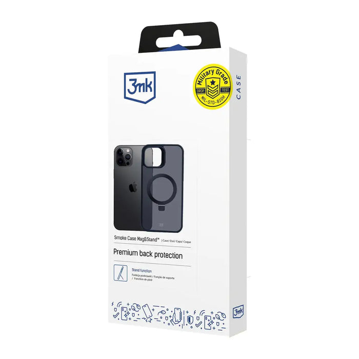 3mk Smoke Case Mag&Stand for Apple iPhone 12 pro max - black - *Kategoria tymczasowa<<<HurtelXML