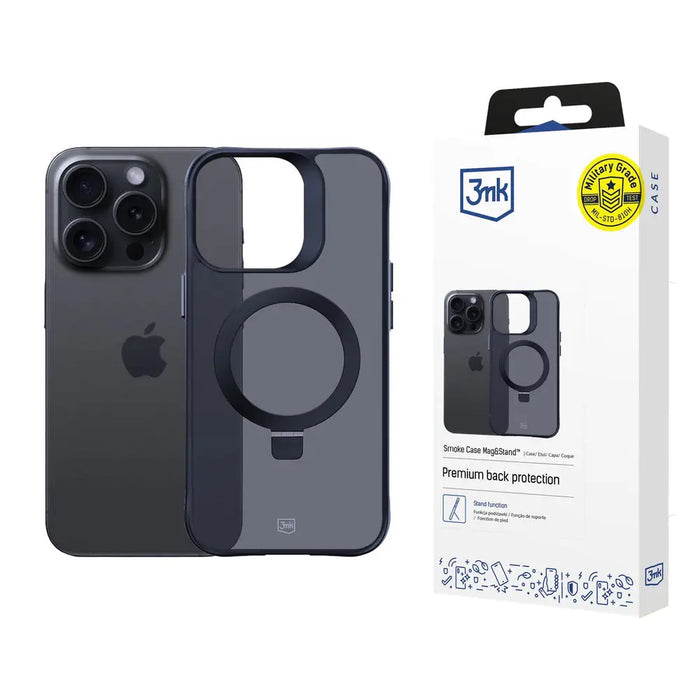 3mk Smoke Case Mag&Stand for Apple iPhone 13 pro - black - *Kategoria tymczasowa<<<HurtelXML