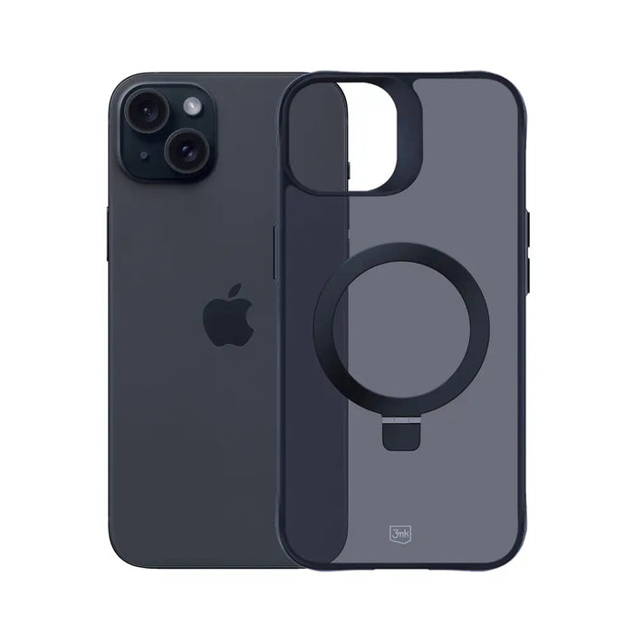 3mk Smoke Case Mag&Stand for Apple iPhone 15 plus - black - *Kategoria tymczasowa<<<HurtelXML