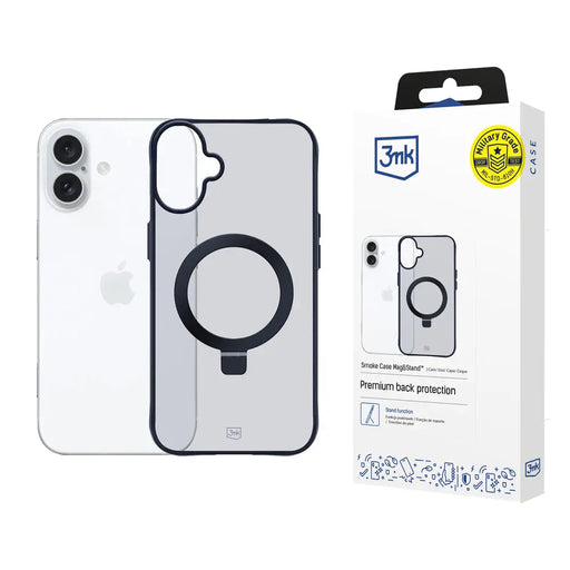 3mk Smoke Case Mag&Stand for Apple iPhone 16 - black - *Kategoria tymczasowa<<<HurtelXML
