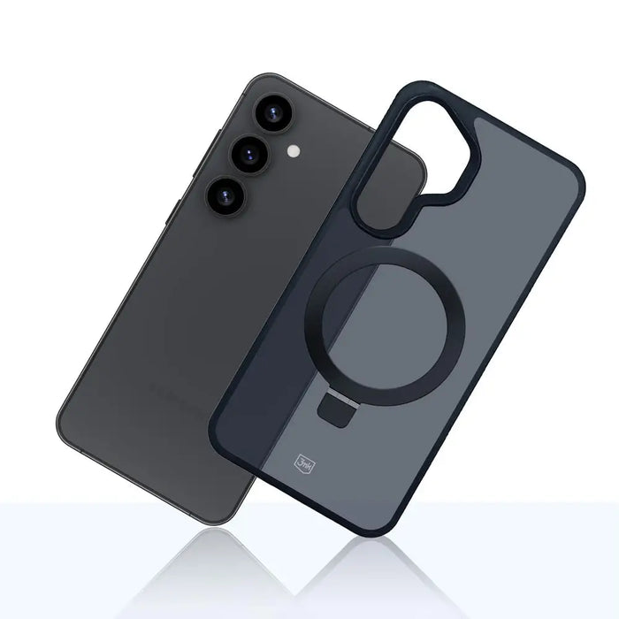 3mk Smoke Case Mag&Stand for Samsung Galaxy S25+ - black - *Kategoria tymczasowa<<<HurtelXML