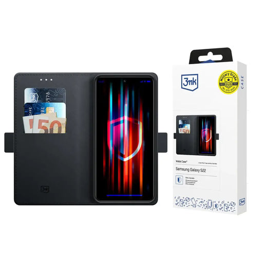 3mk Wallet Case for Samsung Galaxy S22 5G - Black - Cell phone cases and covers<<<HurtelXML