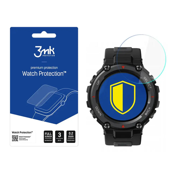 3mk Watch Protection FlexibleGlass hybrid glass on Amazfit T-Rex Pro - Cell phone tempered glass<<<HurtelXML