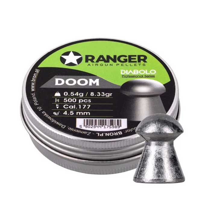 4.5 mm RANGER Diabolo Professional Doom shotgun 500 pcs. 0,54 g - Air gun pelletsSTZ-SDW<<<ShootingSTZ<<<ActionPL