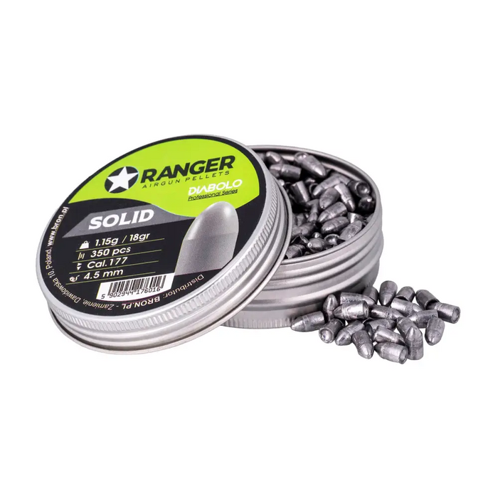 4.5 mm RANGER Diabolo Professional Solid semi-round shot 350 rounds. 1,15 g - Air gun