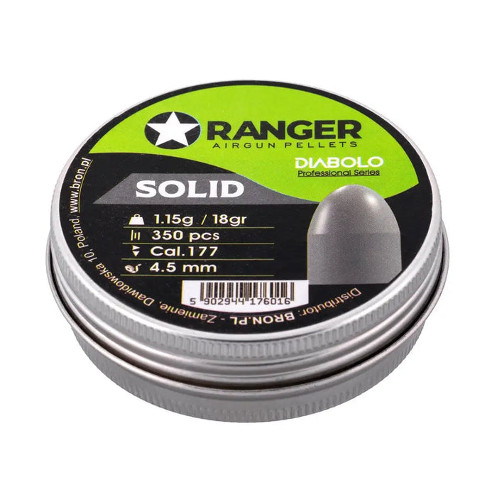4.5 mm RANGER Diabolo Professional Solid semi-round shot 350 rounds. 1,15 g - Air gun