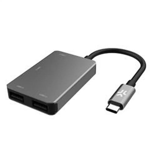 4-Port USB Hub Celly PROHUB4IN1SV - Компютър Мрежи и компоненти<<<Компютри| Електроника<<<BigBuy&&&HUB USB<<<Компютър