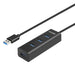 4-Port USB Hub Unitek Y-3089 Black - HUB USB<<<Компютър Мрежи и компоненти<<<Компютри|