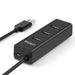 4-Port USB Hub Unitek Y-3089 Black - HUB USB<<<Компютър Мрежи и компоненти<<<Компютри|