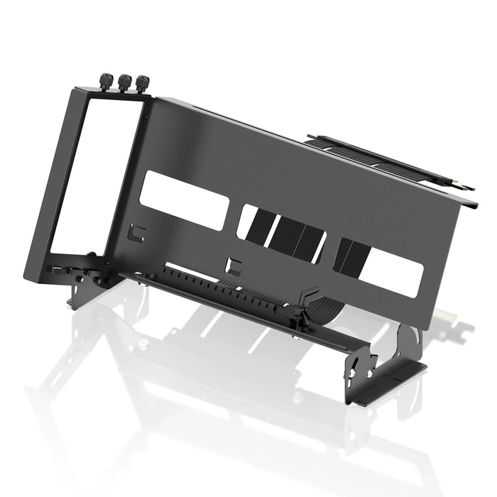 45° GPU Vertical Mounting Bracket EZDIY-FAB PCIe 4.0 Riser Cable - Black - Входно-изходни контролери<<<Компютърни