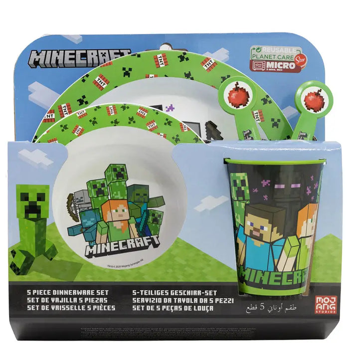 5-PIECE MINECRAFT MAXHOME CHILDREN’S SET - Сервизи чаши и чинии<<<Домашни потреби<<<Кухня<<<Praktiker