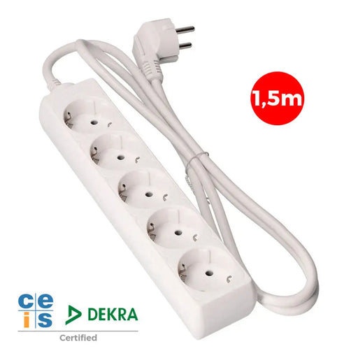 5-socket plugboard without power switch EDM 41005 Schuko (1,5 m) - Електроника Периферни и резервни части<<<Компютри|