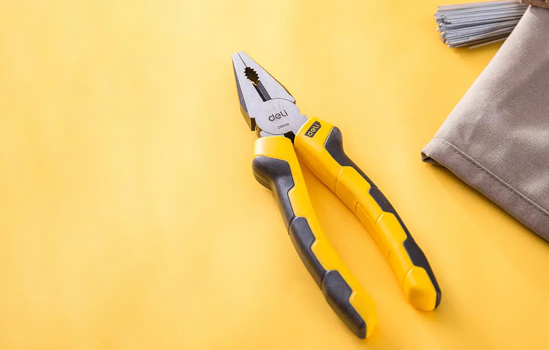 Combination pliers 8’’ Deli Tools EDL2008 (yellow)