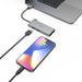 6-port hub USB-C 2 x USB-A USB-C HDMI SD microSD - USB хъбове<<<Компютърна периферия<<<ValiAPI