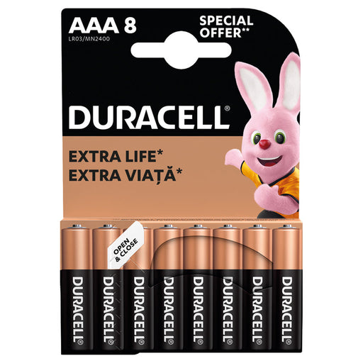 8 DURACELL BASIC AAA ALKALINE BATTERIES - Батерии<<<Батерии и фенери<<<Осветление<<<Praktiker&&&Батерии<<<Източници на