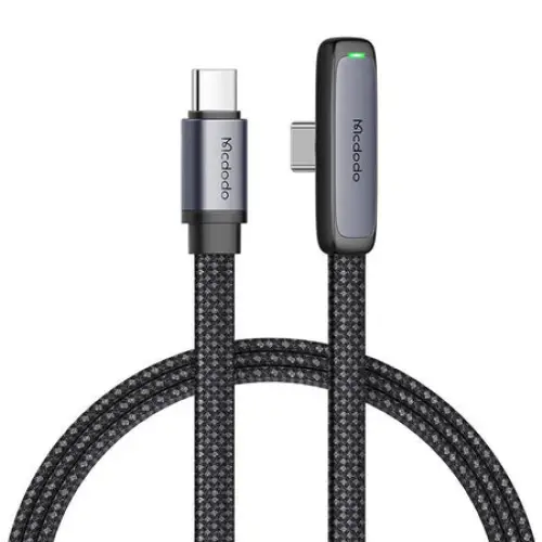 90 degree cable USB-C to USB-C Mcdodo CA-3360 65W 1.2m (black) - USB-C to USB-C<<<USB cables<<<GSM