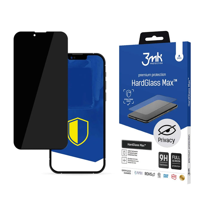 9H 3mk HardGlass Max Privacy™ privacy glass for iPhone 13 Pro Max - Cell phone tempered glass<<<HurtelXML