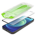 9H tempered glass with mounting frame for iPhone 13 Pro Wozinsky Premium Glass - black - Cell phone tempered