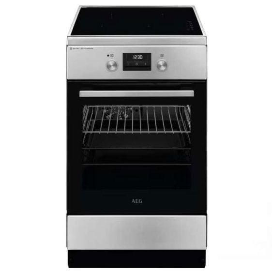 Cooker AEG SteamBake CIB56491BM, induction hob, 50 cm