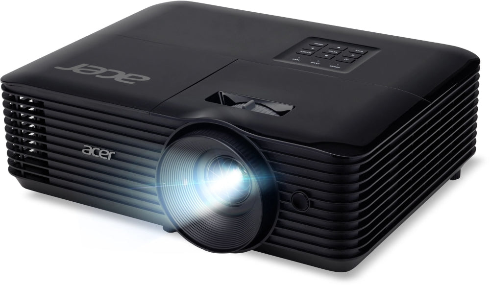 Acer Projector X129H, DLP, XGA (1024x768), 4800 ANSI Lumens, 20000:1, 3D, HDMI, VGA, RCA, Audio in, DC Out (5V/2A, USB-A), Speaker 3W, Bluelight Shield, LumiSense, 2.8kg, Black