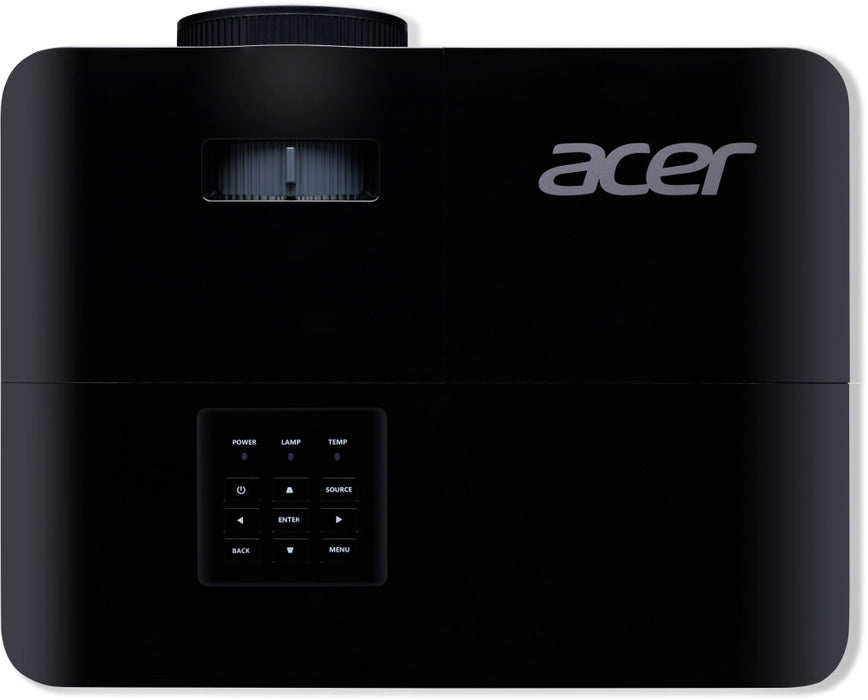 Acer Projector X129H, DLP, XGA (1024x768), 4800 ANSI Lumens, 20000:1, 3D, HDMI, VGA, RCA, Audio in, DC Out (5V/2A, USB-A), Speaker 3W, Bluelight Shield, LumiSense, 2.8kg, Black