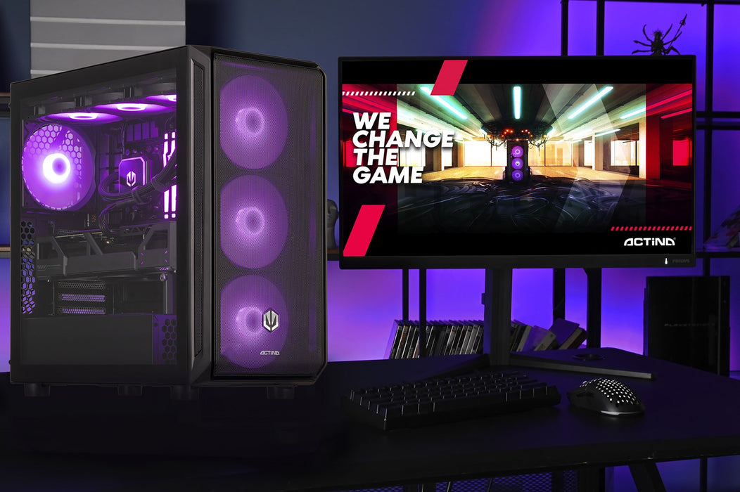 Actina 5901443415220 PC Intel Core Ultra 9 285K 64 GB DDR5-SDRAM 2 TB SSD NVIDIA GeForce RTX 5090 Midi Tower Black