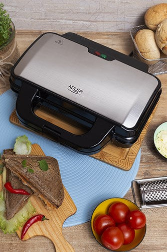 Adler AD 3043 sandwich maker 1300 W Black