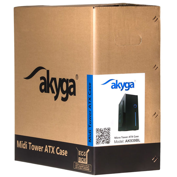 ATX Semi-tower Box Akyga AK939BL Black
