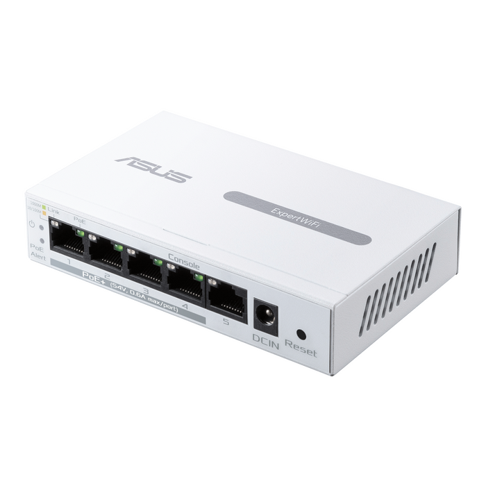 Switch ASUS ExpertWiFi EBP15 5-Port GbE, 4 PoE+ Ports 5 x 10/100/1000Mbps ports