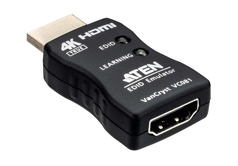 ЕDID емулатор адаптер ATEN VC081A, HDMI, 4K, Черен