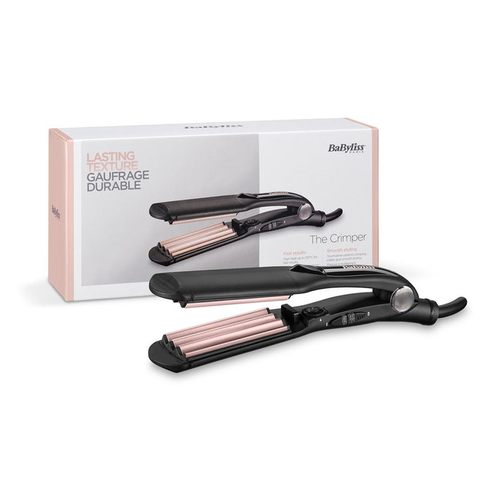 BaByliss The Crimper Texturizing iron Warm Black, Pink 70.9" (1.8 m)