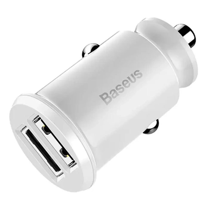 Baseus Grain Car Charger 2x USB 5V 3.1A (white)