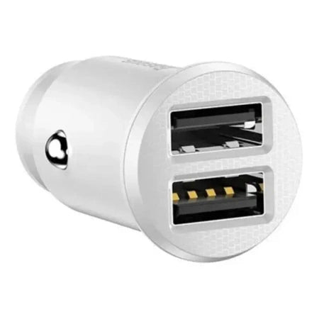 Baseus Grain Car Charger 2x USB 5V 3.1A (white)