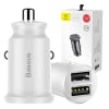 Baseus Grain Car Charger 2x USB 5V 3.1A (white)
