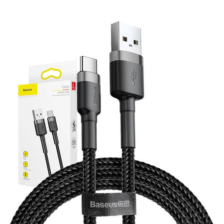 Baseus Cafule cable USB-C 3A 0.5m (Gray+Black)