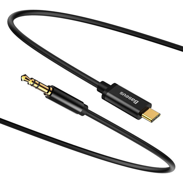 Baseus Yiven Audio cable USB-C to mini jack 3,5mm, 1.2m (Black)