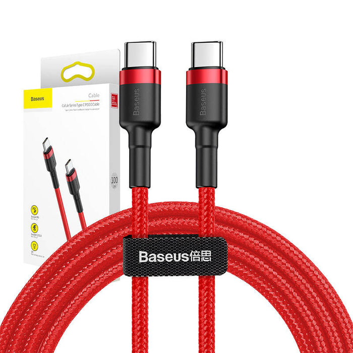 Baseus Cafule Cable USB-C PD 2.0 QC 3.0 60W 1m (Red)