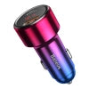 Baseus Magic USB + USB-C QC 4.0 PD 45W car charger (red-blue).