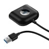 Baseus Square Round USB Adapter, HUB USB 3.0 to 1x USB 3.0 + 3x USB 2.0.1m (Black)