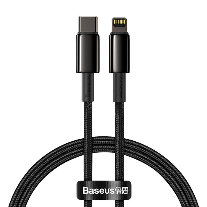 Baseus Tungsten Gold Cable Type-C to iP PD 20W 1m (black)
