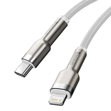 USB-C cable for Lightning Baseus Cafule, PD, 20W, 1m (white)