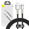USB cable for Lightning Baseus Cafule, 2.4A, 1m (black)