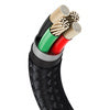 USB cable for Lightning Baseus Cafule, 2.4A, 2m (black)