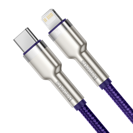 USB-C cable for Lightning Baseus Cafule, PD, 20W, 1m (purple)