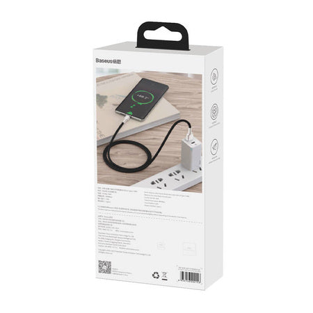USB cable for USB-C Baseus Cafule, 66W, 2m (black)